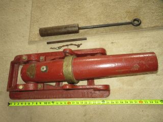 RARE Antique SCULLER SAFETY Corp.  CANNON LINE THROWING CANNON w/Original INSERT 10