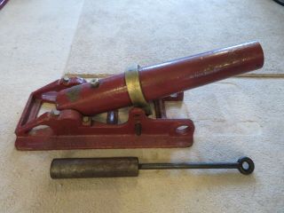 Rare Antique Sculler Safety Corp.  Cannon Line Throwing Cannon W/original Insert
