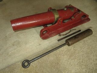 RARE Antique SCULLER SAFETY Corp.  CANNON LINE THROWING CANNON w/Original INSERT 2
