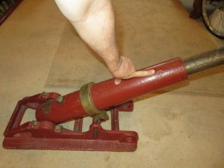 RARE Antique SCULLER SAFETY Corp.  CANNON LINE THROWING CANNON w/Original INSERT 3