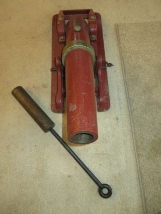 RARE Antique SCULLER SAFETY Corp.  CANNON LINE THROWING CANNON w/Original INSERT 4