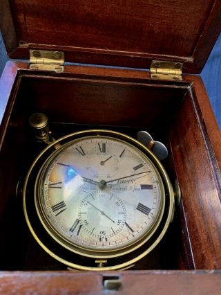 RARE 1839 Arnold & Dent Marine Nautical Ship Chronometer Clock 19th Century 3