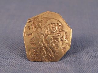 ANCIENT BYZANTINE COIN AD 1341 - 1347 JOHN V ANNE OF SAVOY HYPERPYRON GOLD 2