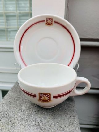 Army Mess 105th Field Artillery Regiment Unit Crest Mcnicol China Cup & Saucer