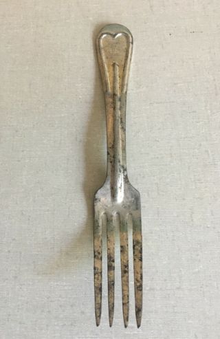 Us Ww1 World War 1 One Wwi Military Chow Mess Kit Fork Utensil Dated 1918