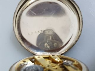 GENT SOLID SILVER FULL HUNTER POCKET WATCH BIRM 1900 H.  samuel manchester 5