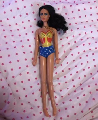 Vintage Wonder Woman Doll 1975 Made By Mego