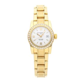 Girard - Perregaux Lady F Auto 29mm Yellow Gold Diamonds Ladies Watch Date 8039