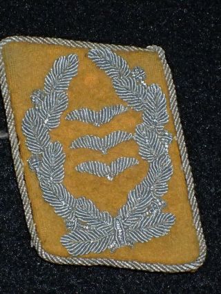 Wwii Luftwaffe Flight Officer Collar Insignia Rank Tab Oberst Colonel - V.  Rare