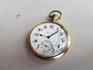 Vintage Hamilton Pocket Watch 17 - Jewel 14k Gf Keystone J.  Boss Case