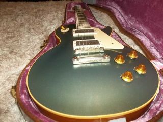 Gibson Custom 1957 Les Paul Standard Electric Guitar (Antique Metallic Teal) 3