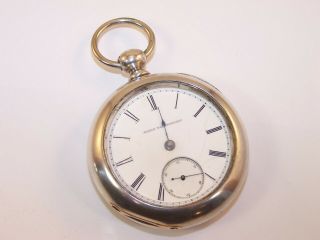1886 Elgin 18s 15 Jewel Grade 81 Key Wind 1/2 Hunter Pocket Watch