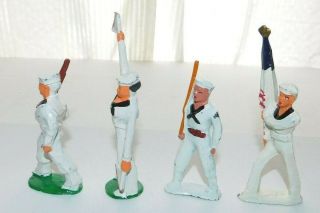 Set of 4 Different Vintage Barclay Manoil Sailor Lead Soldiers 2