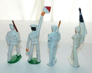 Set of 4 Different Vintage Barclay Manoil Sailor Lead Soldiers 3