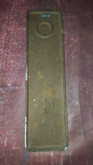 Antique Vintage Old Solid Brass Yale Door Push Plate Hardware 3