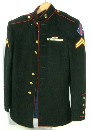 Ww2 Usmc 1st Division Tailored Dress Blues Uniform Guadalcanal Patch