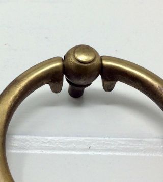 Antique Heavy Brass Ring Pull 10826 Keeler KBC Furniture Drawer Handle 6