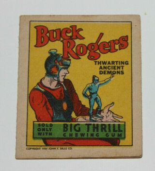 1934 Goudey Gum Big Thrill Booklet Buck Rogers 1 Thwarting Ancient Demons