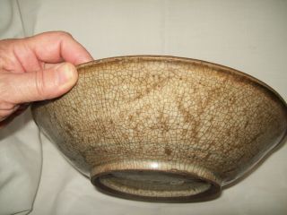 Antique Chinese Porcelain Ming China Bowl - Crackle glaze 4