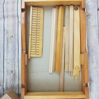 Milton Bradley Craft Weaving Loom Vintage 1962 Fiber Arts Hobby DIY 2
