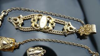 Antique Gold filled pocket watch Chain Fob for part 3