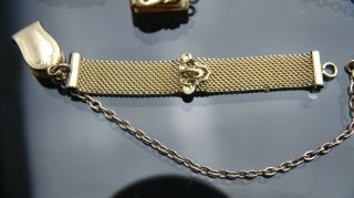 Antique Gold filled pocket watch Chain Fob for part 6