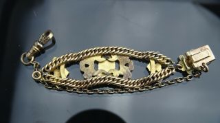 Antique Gold filled pocket watch Chain Fob for part 8