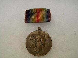 U.  S.  Wwi Victory Medal With Ribbon