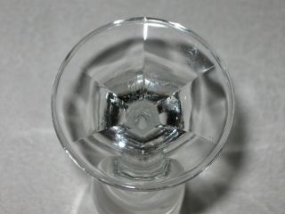 Set of 5 Vintage 20th Century Crystal Glass Wine Goblets Stem Glass 7 