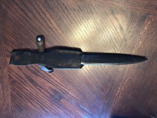 WWII / WW2 German Army K98 Rifle Bayonet with Scabbard and Leather Belt Frog 4