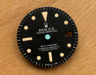 RARE 1970 ' s Vintage Rolex GMT - Master ref.  1675 Matte Radial Dial Tritium Patina 2