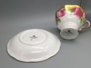 Vintage Royal Albert Bone China England Old English Rose Tea Cup and Saucer 3