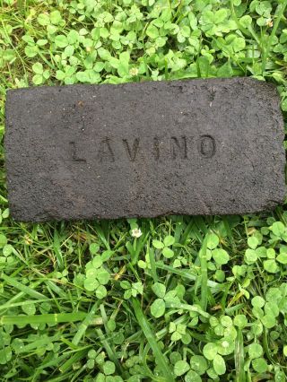 Very Rare Antique Brick Labeled “lavino” Very Hard Find Philadelphia Pa 19teens