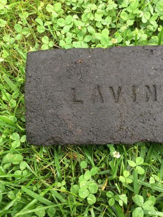 VERY RARE Antique Brick LABELED “Lavino” Very Hard Find Philadelphia PA 19teens 2