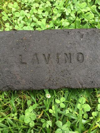 VERY RARE Antique Brick LABELED “Lavino” Very Hard Find Philadelphia PA 19teens 3