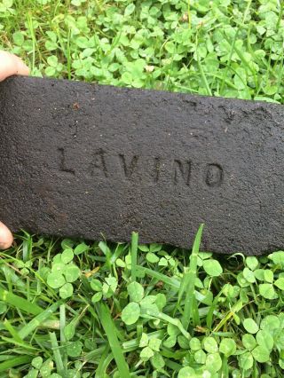 VERY RARE Antique Brick LABELED “Lavino” Very Hard Find Philadelphia PA 19teens 4