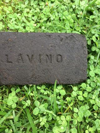 VERY RARE Antique Brick LABELED “Lavino” Very Hard Find Philadelphia PA 19teens 5