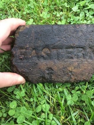 Very Rare Antique Brick Labeled “Eastern” Salvaged Old Hard Find 2