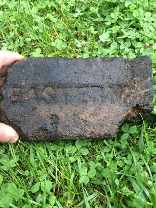 Very Rare Antique Brick Labeled “Eastern” Salvaged Old Hard Find 5
