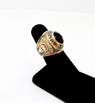 Vintage 1967 St Johns University Heavy 10k Gold Sapphire Class Ring,  6,  25.  8gms