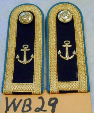 Wb28 East German Kuste Brigade Shoulder Boards And Cuff Title,  Of A Meister