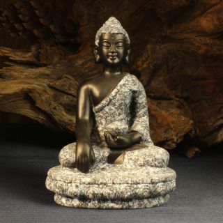 Ceramic Handmade Religion Buddhism Buddhist Buddha Sakyamuni Statue Fx1