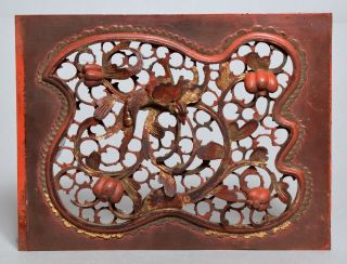 An Antique Chinese Carved Wooden Wood Panel 2