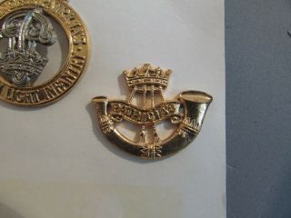 Princess Patricia Canadian Light Infantry Cap Badge & Collar Dogs 2