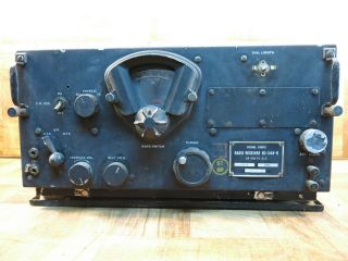 Wwii Signal Corps Radio Receiver Bc - 348 - R W/ Base Us Army Ww2