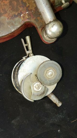 Antique Van Berkel ' s US Slicing Machine Hand Crank Flywheel Deli Meat Slicer 9