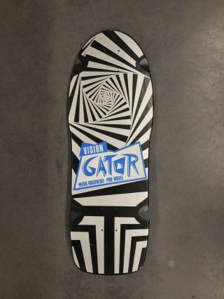 Og Nos Mark Gator Ragowski Vision Spin Op - Art Vintage Skatebaord Deck