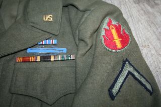 Ww2 63rd Infantry Division Ike Jacket And Trousers