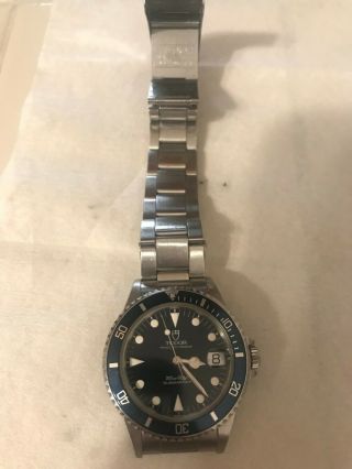 Tudor Submariner Blue Dial Prince Oysterdate 75090 Automatic 36mm Watch 2