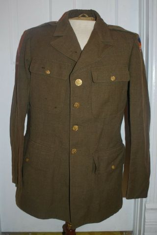 Ww2 Us Army Enlisted Mans Jacket Large Size 40 L